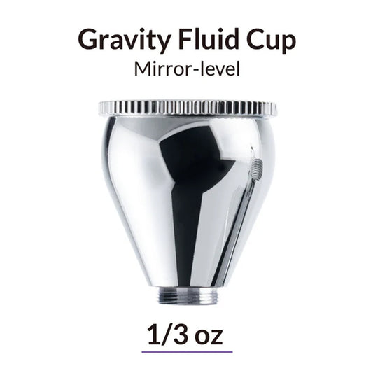 Gaahleri Premium Mobius Airbrush Mirror Level Gravity Fluid Cup 1/3oz 10ml 41000