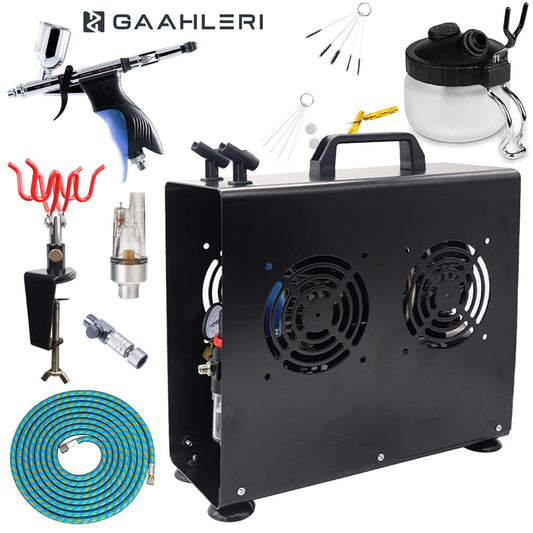 Gaahleri GHAC-Swallowtail x Barbatos Rex Airbrush Premium Compressor Bundle Kit