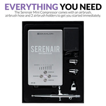Gaahleri Ambition Series GTS-06 Airbrush & Serenair Mini Compressor Set 42946