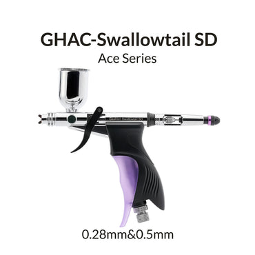 Gaahleri GHAC-Swallowtail SD Side-Feed Airbrush Premium Compressor Bundle Kit