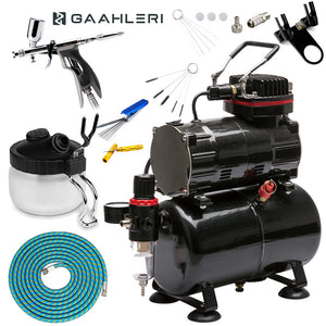 Gaahleri GHPM-Mobius TG 0.5 Trigger-Grip Airbrush Standard Compressor Bundle Kit