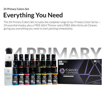 Gaahleri Kaleido ColorWorks: 24-Colour Primary Acrylic Paint Set 48689