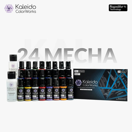Gaahleri Kaleido ColorWorks: 24-Colour Mecha Acrylic Paint Set 48696