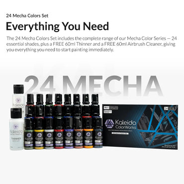 Gaahleri Kaleido ColorWorks: 24-Colour Mecha Acrylic Paint Set 48696