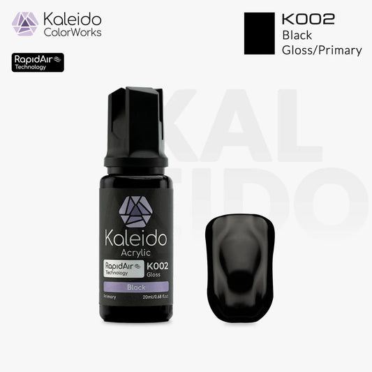 Gaahleri Kaleido ColorWorks K002 Black 20ml Acrylic Airbrush Paint
