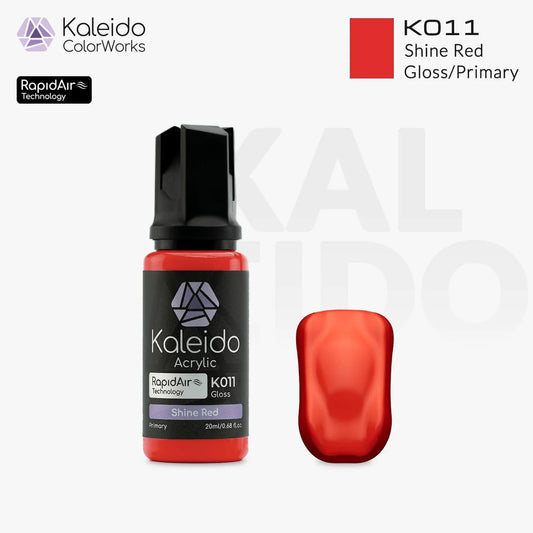 Gaahleri Kaleido ColorWorks K011 Shine Red 20ml Acrylic Airbrush Paint