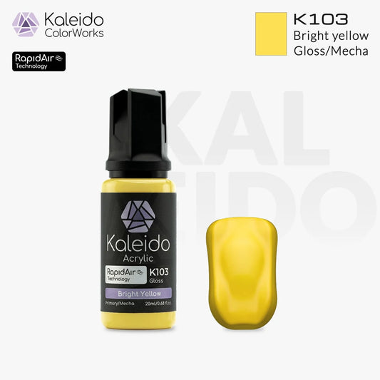 Gaahleri Kaleido ColorWorks K103 Bright yellow 20ml Acrylic Airbrush Paint