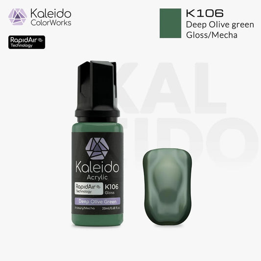 Gaahleri Kaleido ColorWorks K106 Deep Olive green 20ml Acrylic Airbrush Paint
