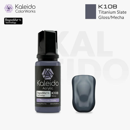 Gaahleri Kaleido ColorWorks K108 Titanium Slate 20ml Acrylic Airbrush Paint