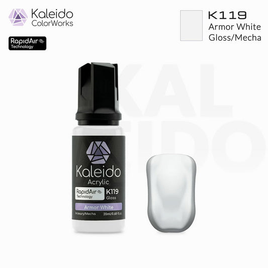 Gaahleri Kaleido ColorWorks K119 Armor White 20ml Acrylic Airbrush Paint