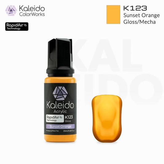 Gaahleri Kaleido ColorWorks K123 Sunset Orange 20ml Acrylic Airbrush Paint