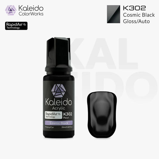 Gaahleri Kaleido ColorWorks K302 Cosmic Black 20ml Acrylic Airbrush Paint