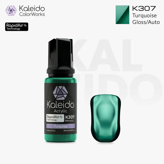 Gaahleri Kaleido ColorWorks K307 Turquoise 20ml Acrylic Airbrush Paint