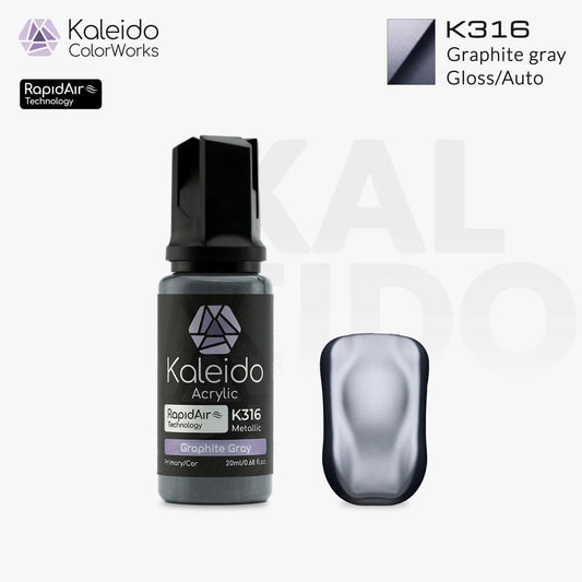 Gaahleri Kaleido ColorWorks K316 Graphite gray 20ml Acrylic Airbrush Paint