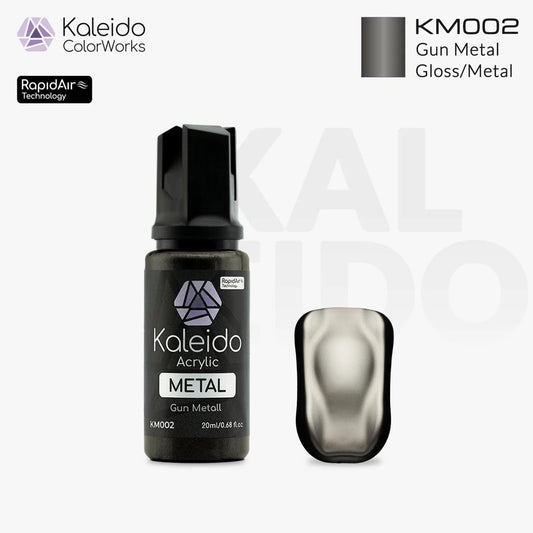Gaahleri Kaleido ColorWorks KM002 Gun Metal 20ml Acrylic Airbrush Paint
