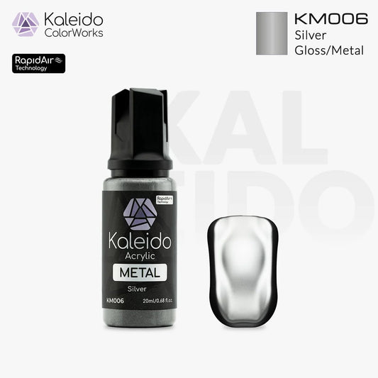Gaahleri Kaleido ColorWorks KM006 Silver 20ml Acrylic Airbrush Paint