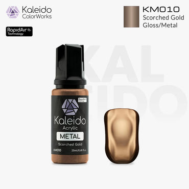 Gaahleri Kaleido ColorWorks KM010 Scorched Gold 20ml Acrylic Airbrush Paint