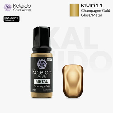 Gaahleri Kaleido ColorWorks KM011 Champagne Gold 20ml Acrylic Airbrush Paint