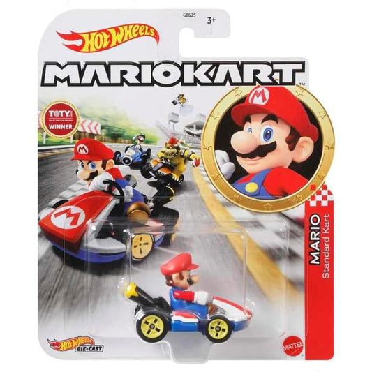 Hot Wheels Mariokart: Mario 1:64 Diecast Car Mattel GBG26