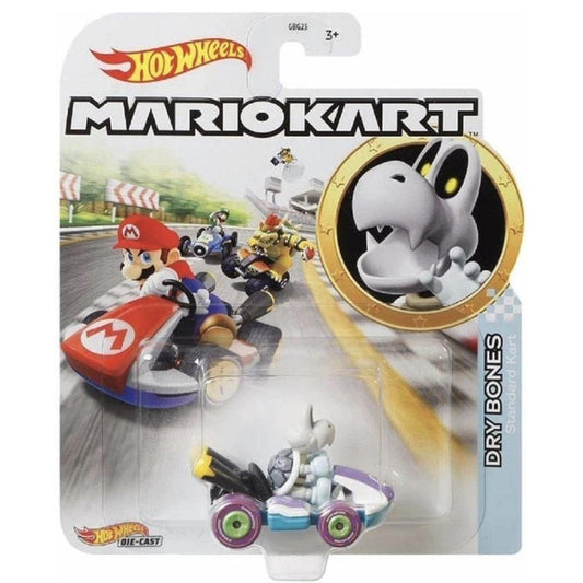 Hot Wheels Mariokart: Dry Bones 1:64 Diecast Car Mattel GJH59