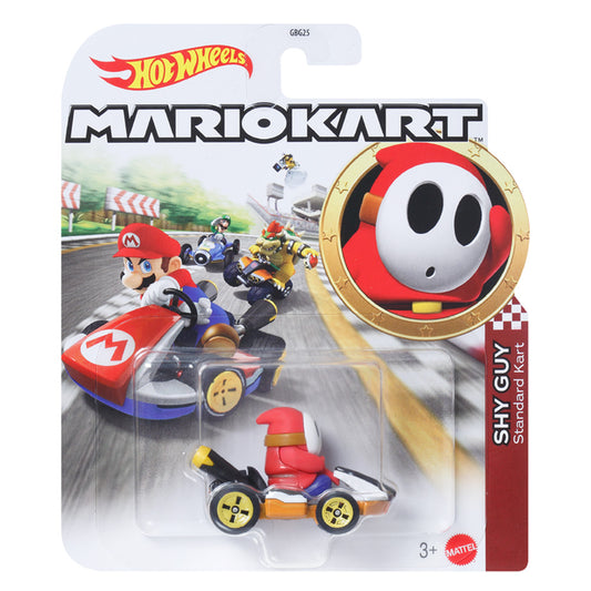 Hot Wheels Mariokart: Shy Guy Standard Cart 1:64 Diecast Car Mattel GRN25