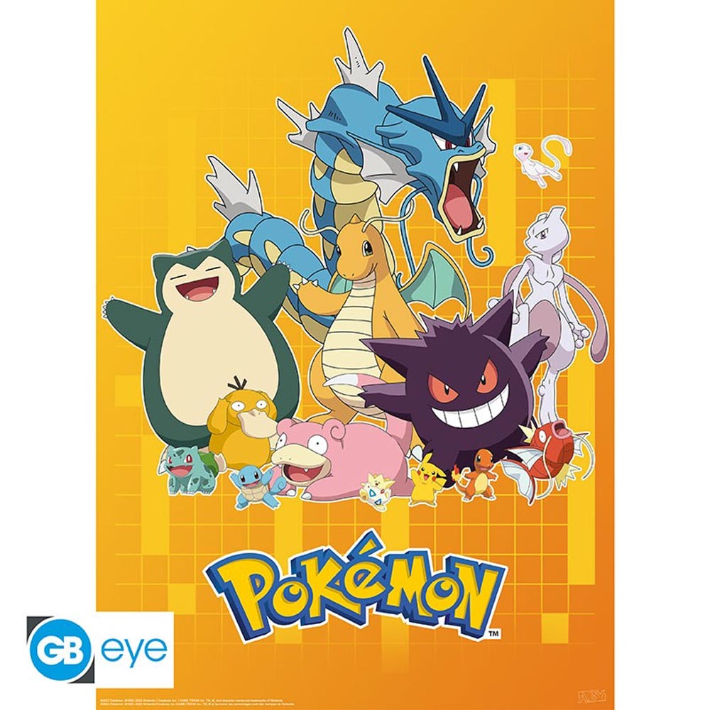 POKEMON - 2x Chibi Posters - Personnages colorés GBYDCO049