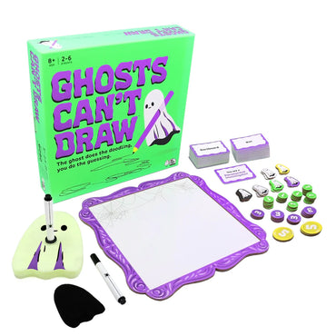 Ghosts Cant Draw Party Board Game - 20min | 2-6 Players | Age 10+