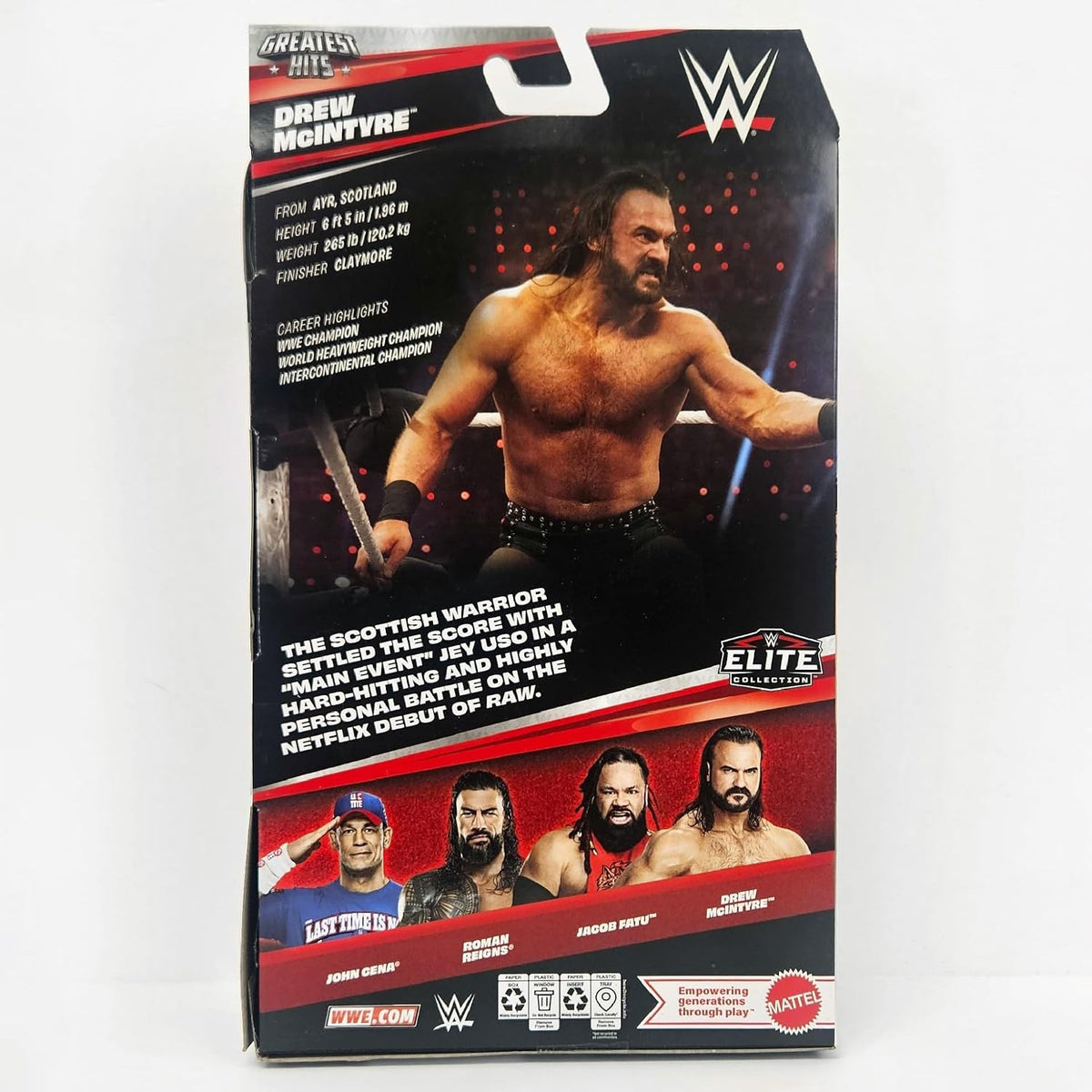 WWE Elite Collection Greatest Hits: Drew McIntyre 6" Figure Mattel JTX63