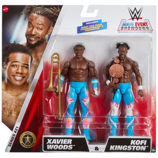 WWE Main Event Showdown: Kofi Kingston & Xavier Woods 2-Pack S21 JGD58