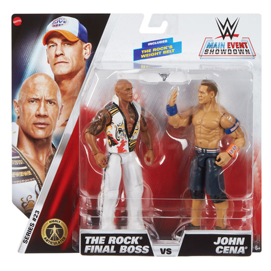 WWE Main Event Showdown: The Rock & John Cena 2-Pack S23 JGD62