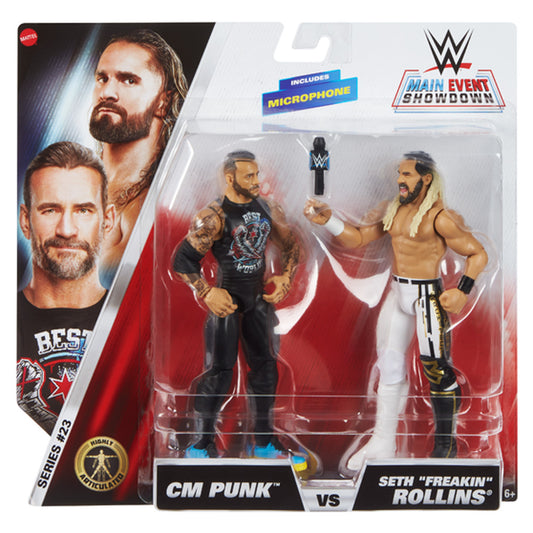 WWE Main Event Showdown: CM Punk & Seth "Freakin" Rollins 2-Pack S23 JGD64