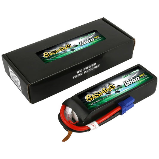 Gens Ace 5000mAh 60C 4S 14.8V EC5 Bashing LiPo RC Car Battery