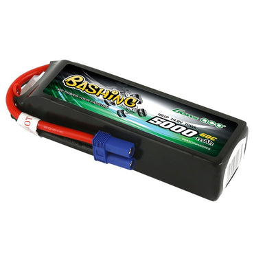 Gens Ace 5000mAh 60C 4S 14.8V EC5 Bashing LiPo RC Car Battery