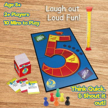5 Second Rule - Fast Paced Family Card Game - Playmonster