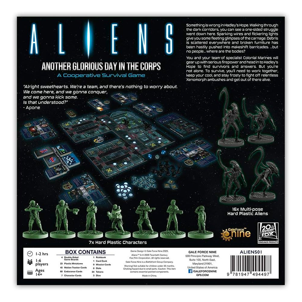 Aliens: Another Glorious Day in the Corps (2023 Edition) Board Game 1-6 Players