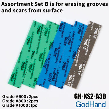 GodHand Kamiyasu Sanding Stick 2mm-Assortment Set B Model Kit Tool KS2-A3B