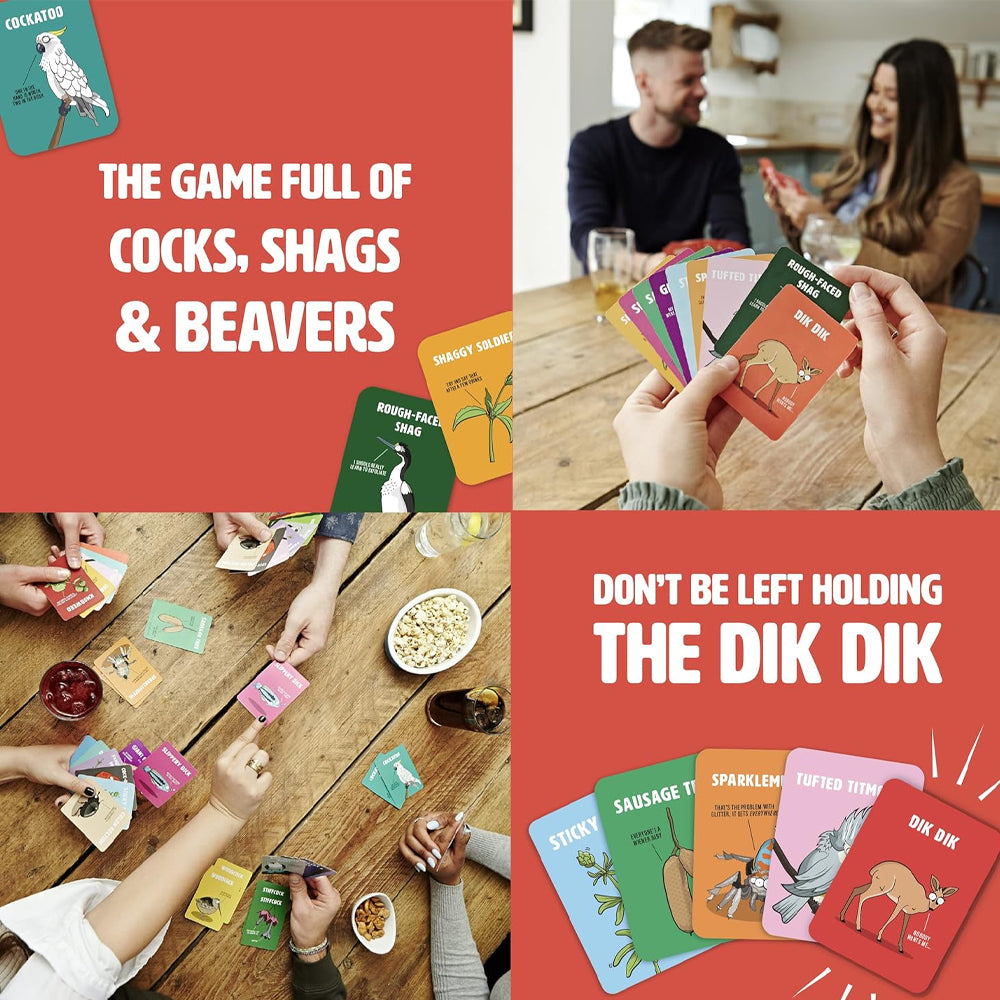 Don't be a Dik Dik Card Game - Age 16+ 3+ Players - Ginger Fox