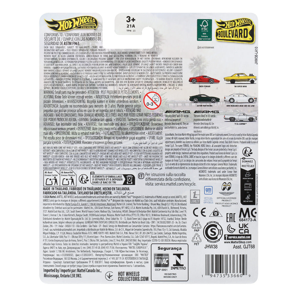 Hot Wheels Premium Boulevard 71 El Camino Age 3+ Mattel JHW38