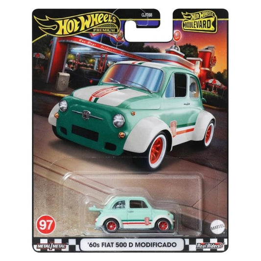 Hot Wheels Boulevard: '60s Fiat 500 D Modificado HRT65 #97 1:64 Diecast Car