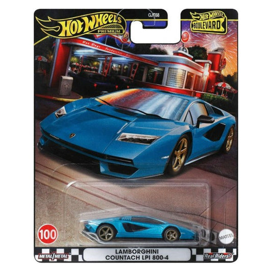 Hot Wheels Boulevard: Lamborghini Countach LPI 800-4 HRT70 #100 1:64 Diecast Car