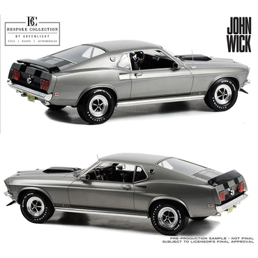 Greenlight 12104 John Wick 1969 Ford Mustang Boss 429 Bespoke 1:12 Diecast Model