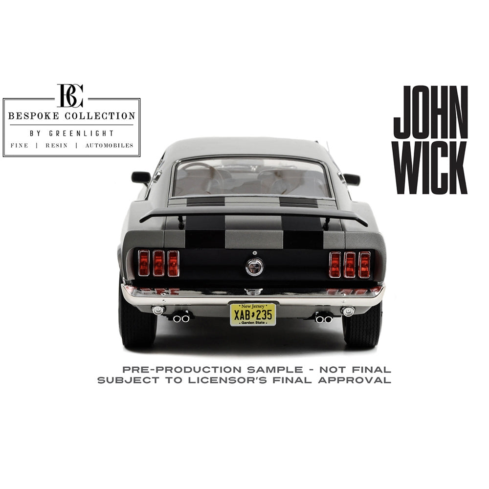 Greenlight 12104 John Wick 1969 Ford Mustang Boss 429 Bespoke 1:12 Diecast Model