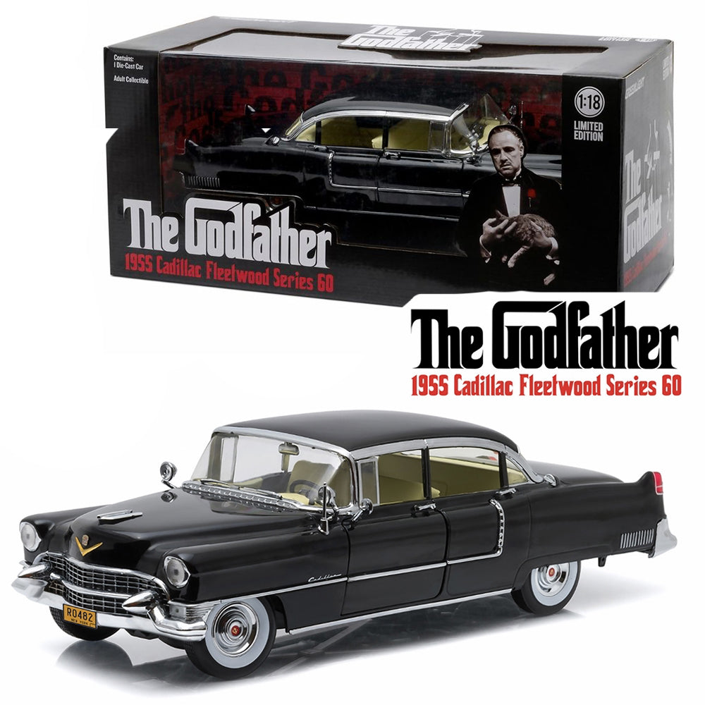 Greenlight 12949 The Godfather 1955 Cadillac Fleetwood S60 1:18 Diecast Car