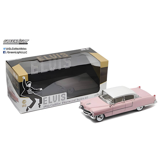 GreenLight 12950 Elvis Presley 1955 Cadillac Fleetwood 60 Pink Cadillac 1:18