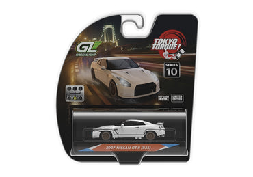 Greenlight 235110-D Tokyo Torque S10 Nissan GTR 2007 Pearl White 1:64 Diecast
