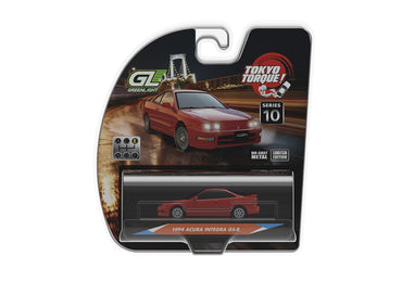 Greenlight 235110-E Tokyo Torque S10 Acura Integra GS-R Milano Red 1:64 Diecast