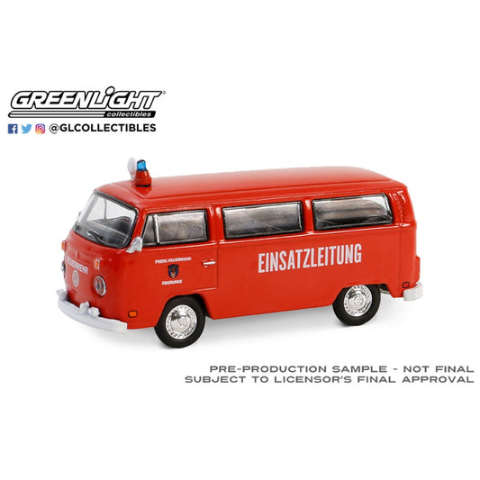 Greenlight 1978 Volkswagen Type 2 Einsatzleitung Fire V-Dub S19 1:64 GL36100-C