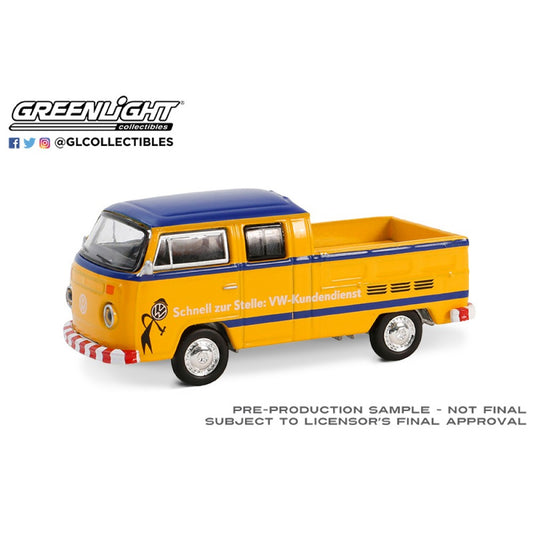 Greenlight 1977 Volkswagen Type 2 Double Cab Pickup V-Dub S19 1:64 GL36100-D