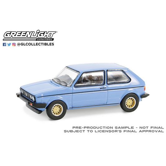 Greenlight 1982 Volkswagen Golf - Monaco Blue V-Dub S19 1:64 GL36100-F