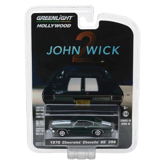 Greenlight 44780-F John Wick 2 1970 Chevrolet Chevelle SS 396 1:64 Diecast Model